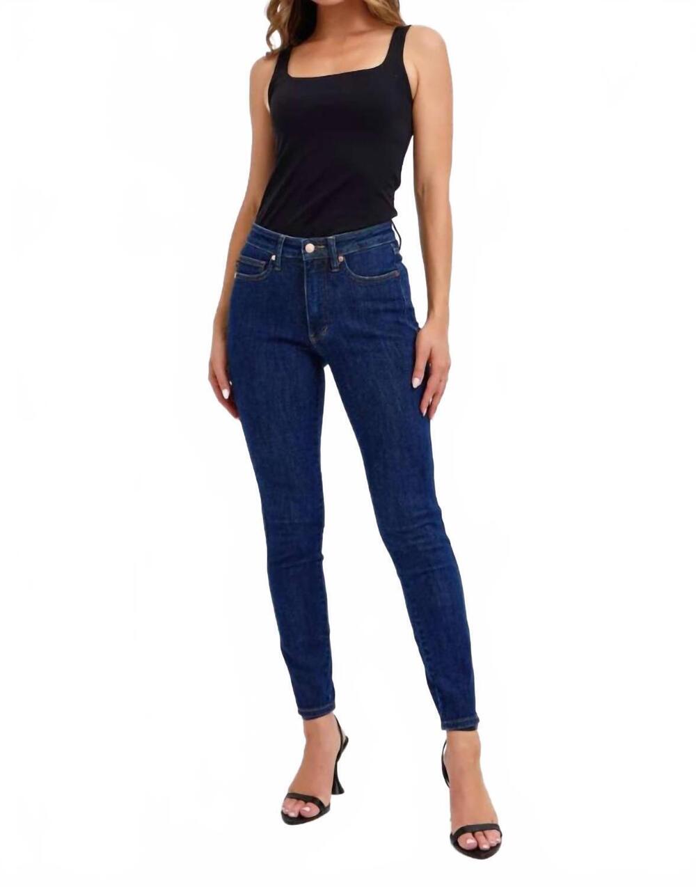 NEW JUDY BLUE classic high waist skinny jeans - plus in dark wash
